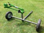 Agricultural irrigation sprinkler with wheeled cart