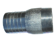 Plated Steel BSP Threaded Combination NIpple