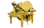 Hydraulic lay flat hose reel